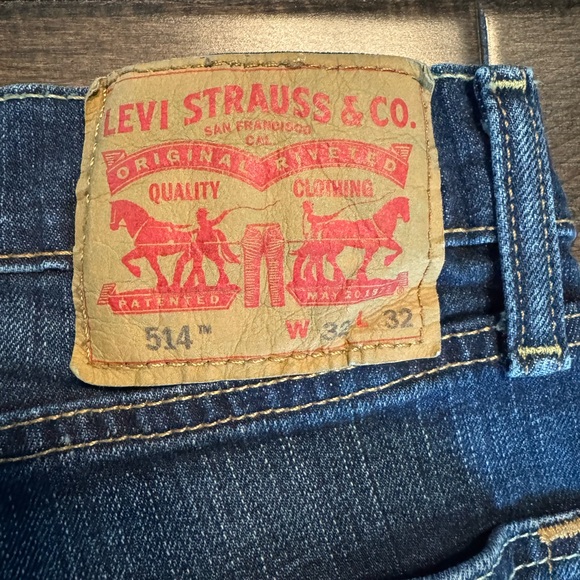❤️3/$30 Levi’s 514 Straight Fit Men's Blue Jeans - Picture 7 of 10